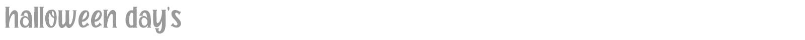 Halloween Day's font preview